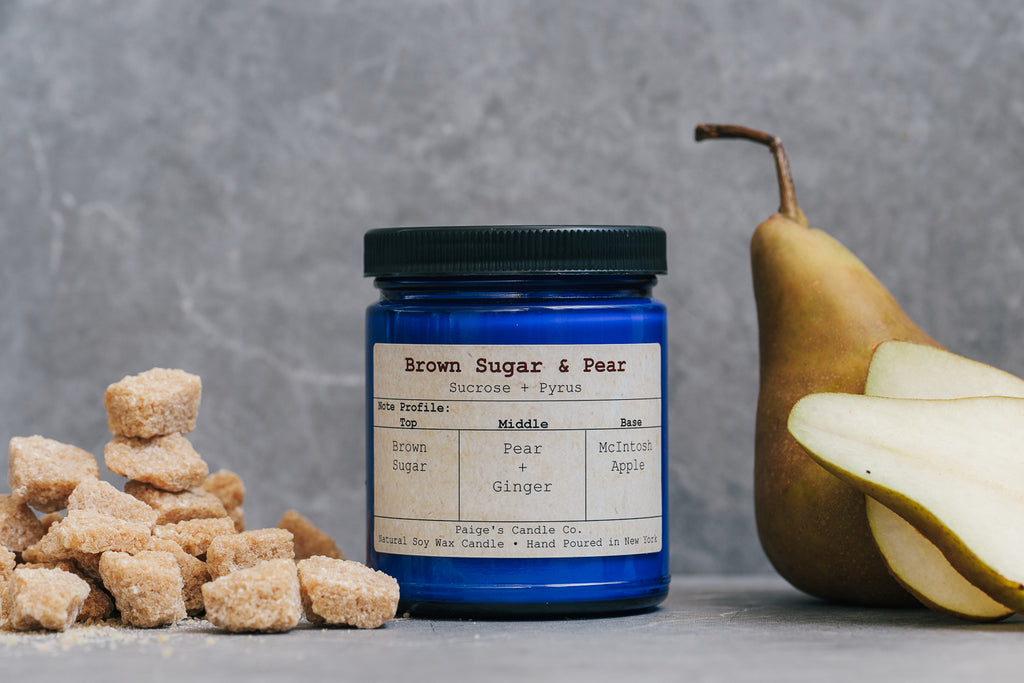 Paige's Candle Co. Brown Sugar & Pear 9oz Taxonomy Candle
