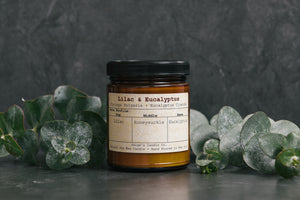 Paige's Candle Co. Lilac & Eucalyptus 9oz Taxonomy Candle