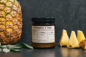 Paige's Candle Co. Pineapple & Sage 9oz Taxonomy Candle