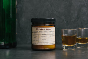 Paige's Candle Co. Whiskey Neat 9oz Taxonomy Candle 